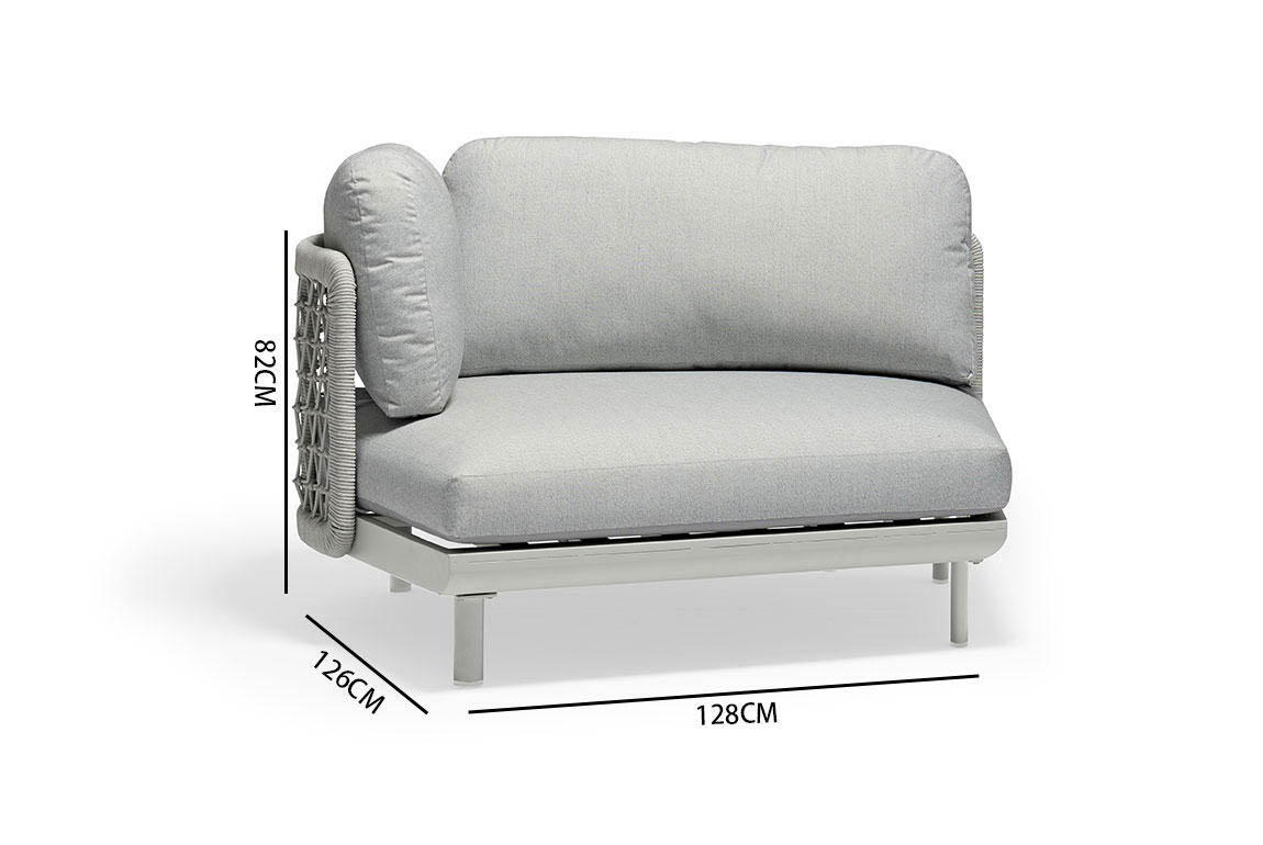 CLUB right hand curved chair